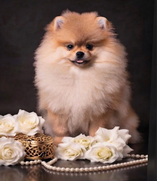 Santa Pomeranian Santa Pomeranian